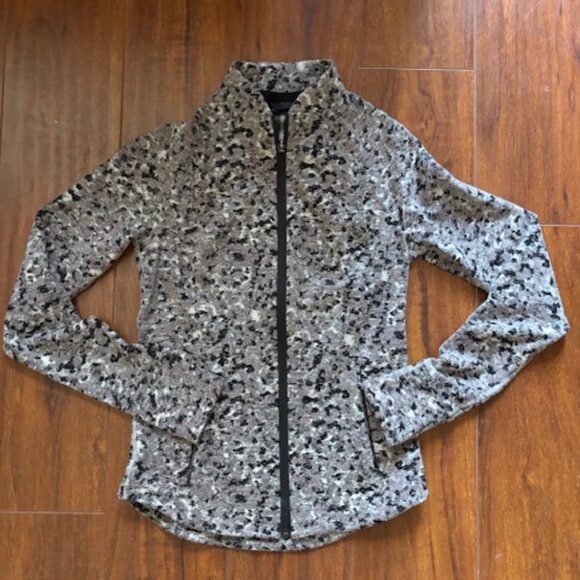 Athleta Salutation Textured Animal Print Zip Jacket - Picture 8 of 11